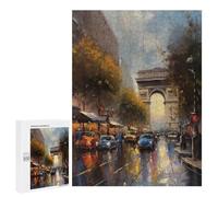500 PCS Rompecabezas para Adultos Paris France Oil Painting Rompecabezas para Adultos Juegos De Relajación Regalos para Mujeres Regalos De Cumpleaños 500 PCS