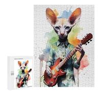 500 PCS Rompecabezas para Adultos Peterbald Cat Rompecabezas para Adultos Juguete Decoración De Pared Decoración del Hogar 500 PCS