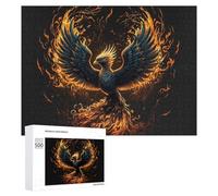 500 PCS Rompecabezas para Adultos Phoenix Rising Mythical Firebird Artwork Rompecabezas para Adultos Juegos De Relajación Regalo De Cumpleaños Cumpleaños Y Navidad 500 PCS