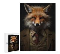 500 PCS Rompecabezas para Adultos Professor Einstein Fox Rompecabezas para Adultos Juegos De Relajación Regalos para Mujeres Regalos De Cumpleaños 500 PCS