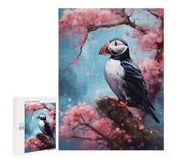 500 PCS Rompecabezas para Adultos Puffin Watercolor Rompecabezas para Adultos Juguete Decoración De Pared Decoración 500 PCS