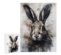 500 PCS Rompecabezas para Adultos Rabbit Beauty Inked Bunny Rompecabezas para Adultos Juego De Ingenio Pero Divertidos Y Regalos Humorísticos para Amigos Y Familiares 500 PCS