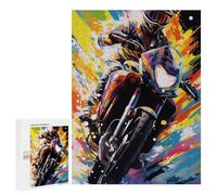 500 PCS Rompecabezas para Adultos Racing Spirit Motorcycle Speed Artwork Rompecabezas para Adultos Juegos De Relajación Regalo De Cumpleaños Cumpleaños Y Navidad 500 PCS