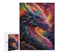 500 PCS Rompecabezas para Adultos Rainbow Dragon in Flames Rompecabezas para Adultos Juguete Decoración De Pared Pero Divertido Y Humorístico Desafiante De Completar 500 PCS