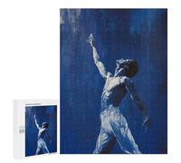 500 PCS Rompecabezas para Adultos Reaching Higher - Ballet’s Passion and Grace Male Ballet Dancer Painting Rompecabezas para Adultos Juego De Ingenio Pero Divertido Y Humorístico Actividades Divertid
