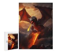 500 PCS Rompecabezas para Adultos Red Fire Elder Dragon Rompecabezas para Adultos Juguetes Antiestrés Una Obra De Arte Difícil Y Desafiante 500 PCS