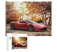 500 PCS Rompecabezas para Adultos Red Sports Car in Autumn Setting Rompecabezas Juguetes Antiestrés Regalos para Mujeres Difíciles Y Desafiantes 500 PCS