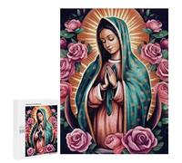 500 PCS Rompecabezas para Adultos Religion Poster2 Guadalupe Rompecabezas para Adultos Juegos De Relajación Regalos para Mujeres Regalos De Cumpleaños 500 PCS