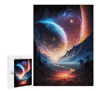 500 PCS Rompecabezas para Adultos Road To Universe Landscape Rompecabezas para Adultos Juego De Ingenio Pero Divertidos Y Regalos Humorísticos para Amigos Y Familiares 500 PCS