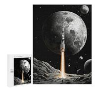 500 PCS Rompecabezas para Adultos Rocket in Mercury Planet Rompecabezas para Adultos Juegos Divertidos Regalos para Mujeres Desafiantes De Completar 500 PCS