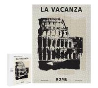500 PCS Rompecabezas para Adultos Rome Italy Travel Poster Rompecabezas para Adultos Mejora La Memoria Actividades Divertidas En Casa 500 PCS