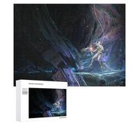 500 PCS Rompecabezas para Adultos Rompecabezas Astronaut Exploring Alien Cave Rompecabezas Juegos Relajantes Una Obra De Arte Cumpleaños 500 PCS