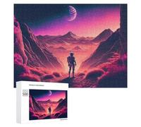 500 PCS Rompecabezas para Adultos Rompecabezas Astronaut on Alien Planet -2 Rompecabezas Juegos Relajantes Una Obra De Arte Cumpleaños 500 PCS