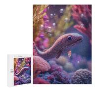 500 PCS Rompecabezas para Adultos Rompecabezas Curious Baby Eel Fish in Coral Reef Rompecabezas para Adultos Juego De Ingenio Carrera De Velocidad De Manos Juego Desafiante Regalos 500 PCS