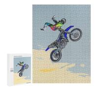 500 PCS Rompecabezas para Adultos Rompecabezas Rider in Action Motorcycle Stunt Art Rompecabezas Juegos Relajantes Una Obra De Arte Cumpleaños 500 PCS