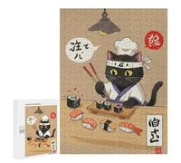 500 PCS Rompecabezas para Adultos Rompecabezas Sushi Cat Rompecabezas para Adultos Juguetes Antiestrés Juego Difícil Y Desafiante Regalos 500 PCS