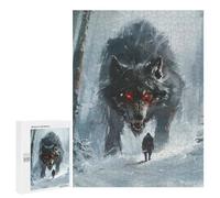 500 PCS Rompecabezas para Adultos Rompecabezas Viking Fenrir Wolf Rompecabezas para Adultos Juguetes Antiestrés Juego Difícil Y Desafiante Regalos 500 PCS