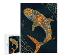 500 PCS Rompecabezas Para Adultos Rompecabezas Whale Shark Kintsugi Art Puzzle Para Adultos Juguetes Antiestrés Vacaciones En Casa Pasatiempo Diversión En Casa Actividades, 500 PCS