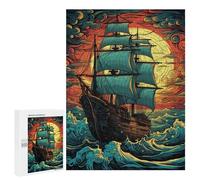 500 PCS Rompecabezas para Adultos Sailing Into Sunset Rompecabezas para Adultos Juegos Divertidos Vacaciones En Casa Matar El Tiempo Regalos De Cumpleaños Y Únicos 500 PCS