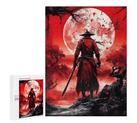 500 PCS Rompecabezas para Adultos Samurai Moonlit Forest Rompecabezas para Adultos Juguetes De Bricolaje Corte De Precisión Cumpleaños Y Navidad 500 PCS