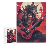 500 PCS Rompecabezas para Adultos Samurai Wolf Bassist Rompecabezas para Adultos: Alivio del Estrés, Dificultad Alta Y Desafío, Diversión Familiar Y Noche De Juegos 500 PCS