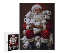 500 PCS Rompecabezas para Adultos Santas Toilet Paper Hoard Rompecabezas para Adultos Juguete Decoración De Pared Mejora Los Recuerdos Regalos para Amigos Y Familiares 500 PCS