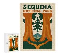 500 PCS Rompecabezas para Adultos Sequoia National Park Poster Rompecabezas para Adultos Juguetes De Bricolaje Corte De Precisión Cumpleaños Y Navidad 500 PCS