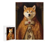 500 PCS Rompecabezas para Adultos Shiba Inu The Pope Rompecabezas para Adultos Juegos Familiares Regalos para Mujeres 500 PCS