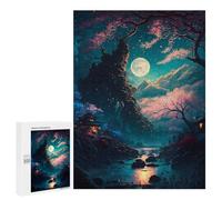 500 PCS Rompecabezas para Adultos Small Palace The River Rompecabezas para Adultos Juguete Decoración De Pared Mejora Los Recuerdos Regalos para Amigos Y Familiares 500 PCS