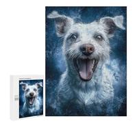 500 PCS Rompecabezas para Adultos Smiling Jack Russell Terrier Rompecabezas para Adultos Juguetes Antiestrés Una Obra De Arte Difícil Y Desafiante 500 PCS