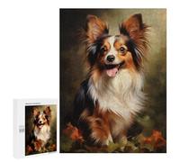 500 PCS Rompecabezas para Adultos Smiling Papillon Dog Juego Familiar De Rompecabezas Análisis Y Lógica Interacción Entre Padres E Hijos 500 PCS