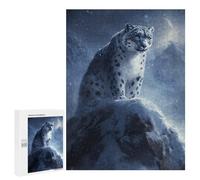 500 PCS Rompecabezas para Adultos Snow Leopard Mountain Majesty-1 Rompecabezas para Adultos Juguetes Antiestrés Pero Regalos Divertidos Y Humorísticos para Amigos Y Familiares 500 PCS