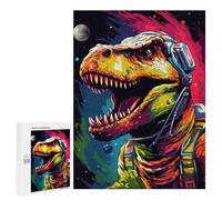 500 PCS Rompecabezas para Adultos Space Dinosaur Adventure-27 Rompecabezas para Adolescentes Regalo De Cumpleaños Ayuda A Ejercitar El Cerebro Juego Desafiante Regalos 500 PCS