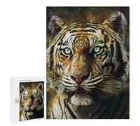 500 PCS Rompecabezas para Adultos Splatter Tiger Rompecabezas para Adultos Juegos Relajantes Corte De Precisión Cumpleaños Y Navidad 500 PCS