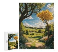 500 PCS Rompecabezas para Adultos Sunlit Path to The Tree Juego Familiar De Rompecabezas Análisis Y Lógica Interacción Entre Padres E Hijos 500 PCS