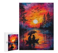 500 PCS Rompecabezas para Adultos Sunset Romance Rompecabezas para Adultos Juguetes Antiestrés Una Obra De Arte Difícil Y Desafiante 500 PCS