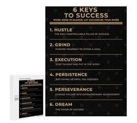 500 PCS Rompecabezas para Adultos The 6 Keys To Success Rompecabezas para Adolescentes Regalo De Cumpleaños Ayuda A Ejercitar El Cerebro Juego Desafiante Regalos 500 PCS