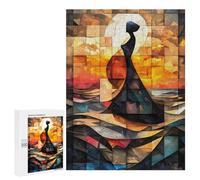 500 PCS Rompecabezas para Adultos The Birth of Venus Stained Glass Mosaic Artwork Rompecabezas para Adultos Juguete Decoración De Pared Arte De Pared Desafiante De Completar 500 PCS