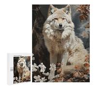 500 PCS Rompecabezas para Adultos The White Wolf Rompecabezas para Adultos Juegos Relajantes Corte De Precisión Cumpleaños Y Navidad 500 PCS