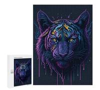 500 PCS Rompecabezas para Adultos Tiger Head Juego Familiar De Rompecabezas Análisis Y Lógica Interacción Entre Padres E Hijos 500 PCS