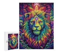 500 PCS Rompecabezas para Adultos Trippy Lion Juego Familiar De Rompecabezas Análisis Y Lógica Interacción Entre Padres E Hijos 500 PCS