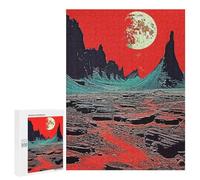 500 PCS Rompecabezas para Adultos Vintage Collage Red Nature Rompecabezas para Adultos Juegos De Relajación Regalos para Mujeres Regalos De Cumpleaños 500 PCS