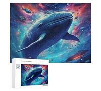 500 PCS Rompecabezas para Adultos Whale in Cosmic Ocean-1 Rompecabezas para Adultos Juguetes Antiestrés Decoración del Hogar Cumpleaños Y Navidad 500 PCS