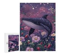500 PCS Rompecabezas para Adultos Whale in Fantasy Garden-1 Rompecabezas para Adolescentes Mejora La Memoria Difícil Y Desafiante 500 PCS