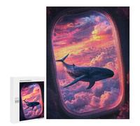 500 PCS Rompecabezas para Adultos Whale in The Clouds Rompecabezas para Adultos Juguetes De Bricolaje Decoración del Hogar Difíciles Y Desafiantes 500 PCS