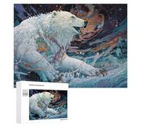 500 PCS Rompecabezas para Adultos Whispering Arctic Dreams A Polar Bear's Tale Rompecabezas para Adultos Juegos De Relajación Regalo De Cumpleaños Cumpleaños Y Navidad 500 PCS