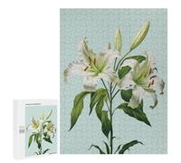 500 PCS Rompecabezas para Adultos White Flower Lily Easter Juego Familiar De Rompecabezas Análisis Y Lógica Interacción Entre Padres E Hijos 500 PCS