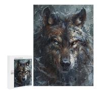 500 PCS Rompecabezas para Adultos Wolf Fantasy Abstract Art Rompecabezas para Adultos Juguete Decoración De Pared Mejora Los Recuerdos Regalos para Amigos Y Familiares 500 PCS