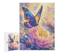 500 PCS Rompecabezas para Adultos Y Adolescentes Butterfly Garden Fantasy-2 Rompecabezas para Adultos Juegos De Relajación Desafío Difícil Interacción Entre Padres E Hijos 500 PCS