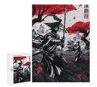 500 PCS Rompecabezas para Adultos Y Adolescentes Japanese Duel Ink Wash Rompecabezas para Adultos Juego Familiar Desafío Difícil 500 PCS